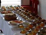 Desserts du brunch de gala préparé par les élèves d ela section hôtelière 