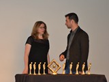 Madame Marchocki, professeur de CAV et Rudy Kervadec, AED